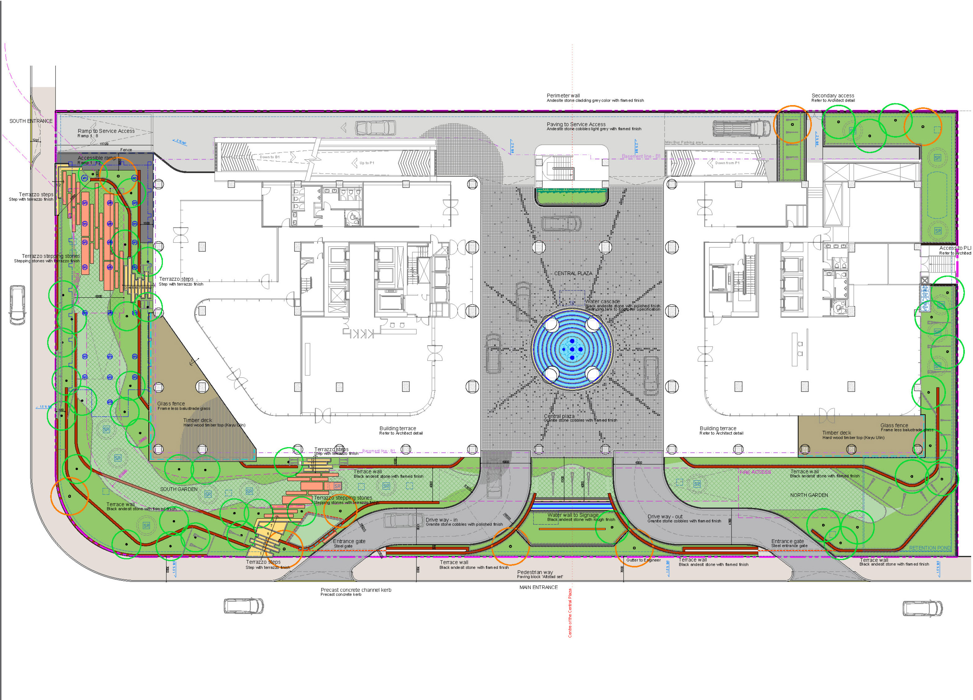 Ground floor - landscape plan
