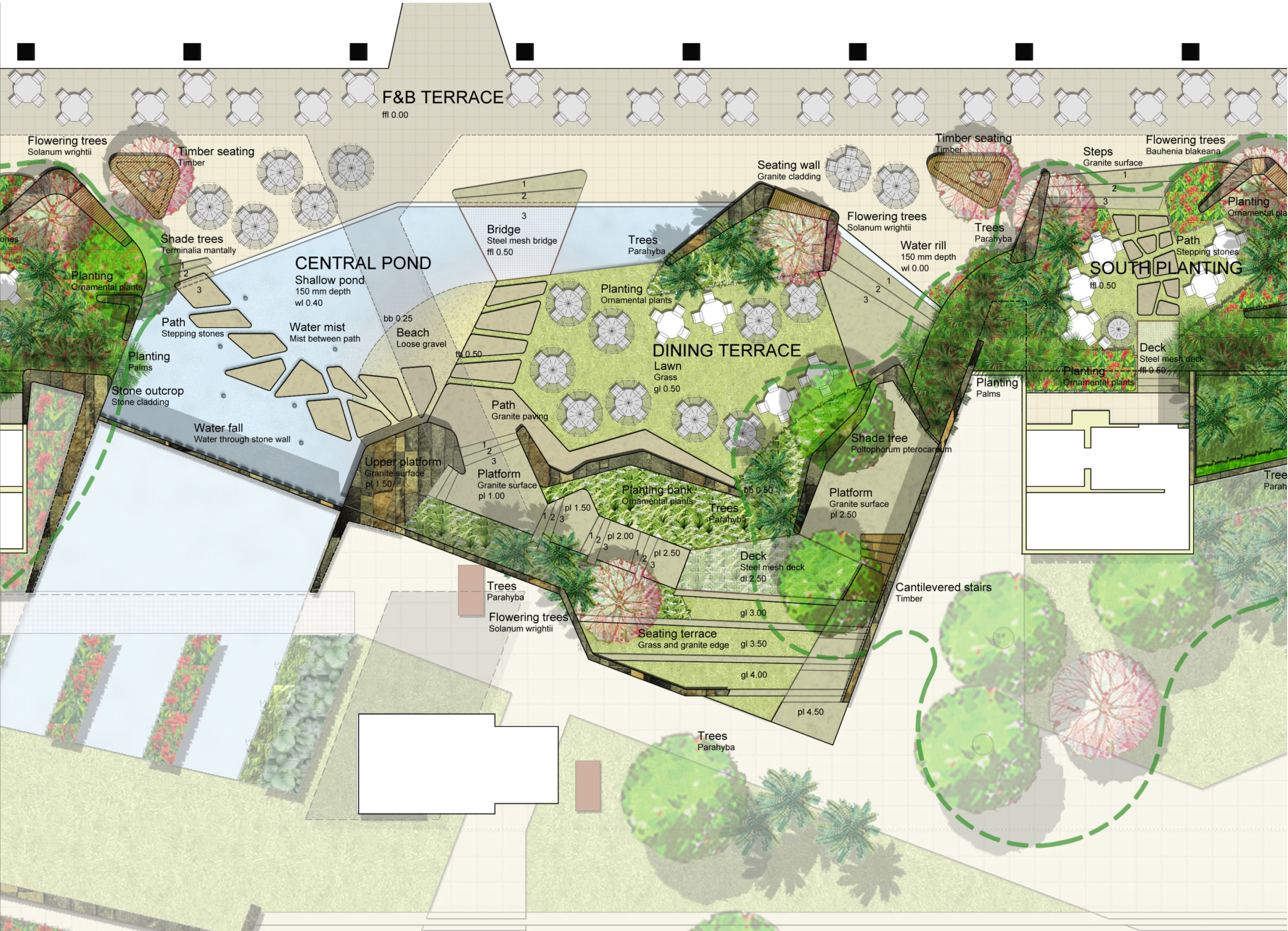 Sunken Garden - detail plan