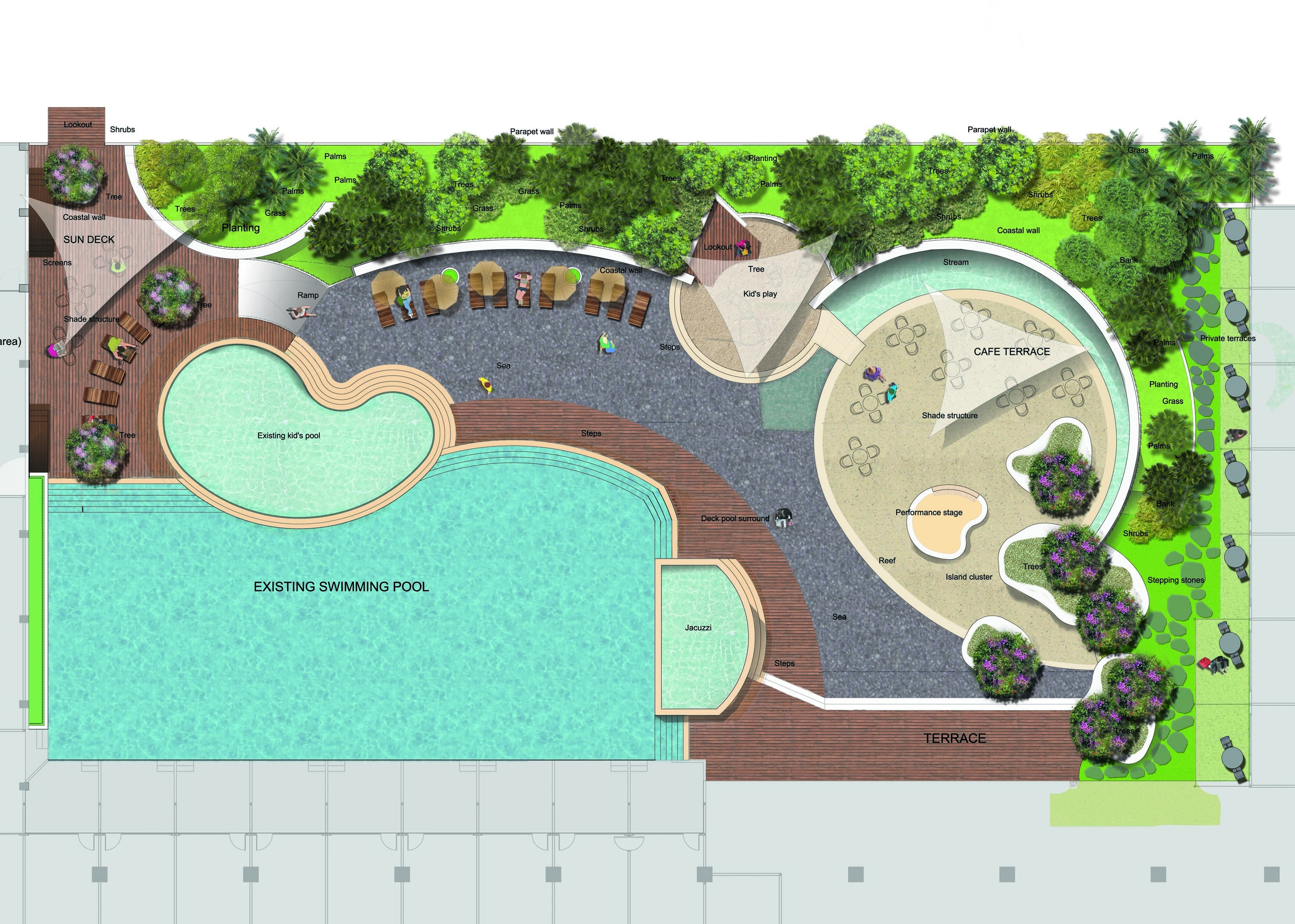  Illustrative plan - Sky pool